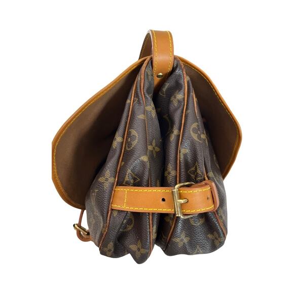 Louis Vuitton Saumur 25 Momogram Canvas Crossbody Vintage New Vachetta Leather - Picture 12 of 16